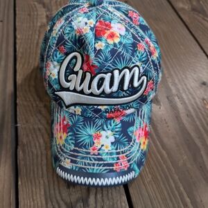 Robin Ruth Floral Baseball Cap - Blue and Red